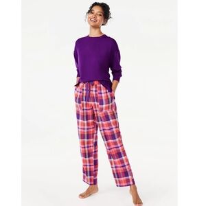 Joyspun Women's Print Flannel Sleep Pants